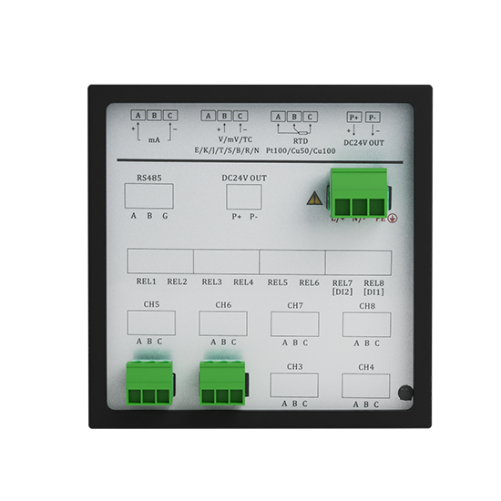 博天堂网址R1200 1-12路 液晶智能 打印有纸记录仪 电流/电压/温度/压力